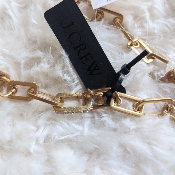 J CREW Pave U Link Chain Necklace - Picture 4 of 4